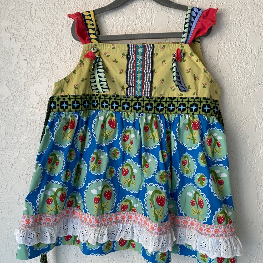 Matilda Jane Love Bug Knot Tunic Top Wonderful Parade Strawberries 🍓